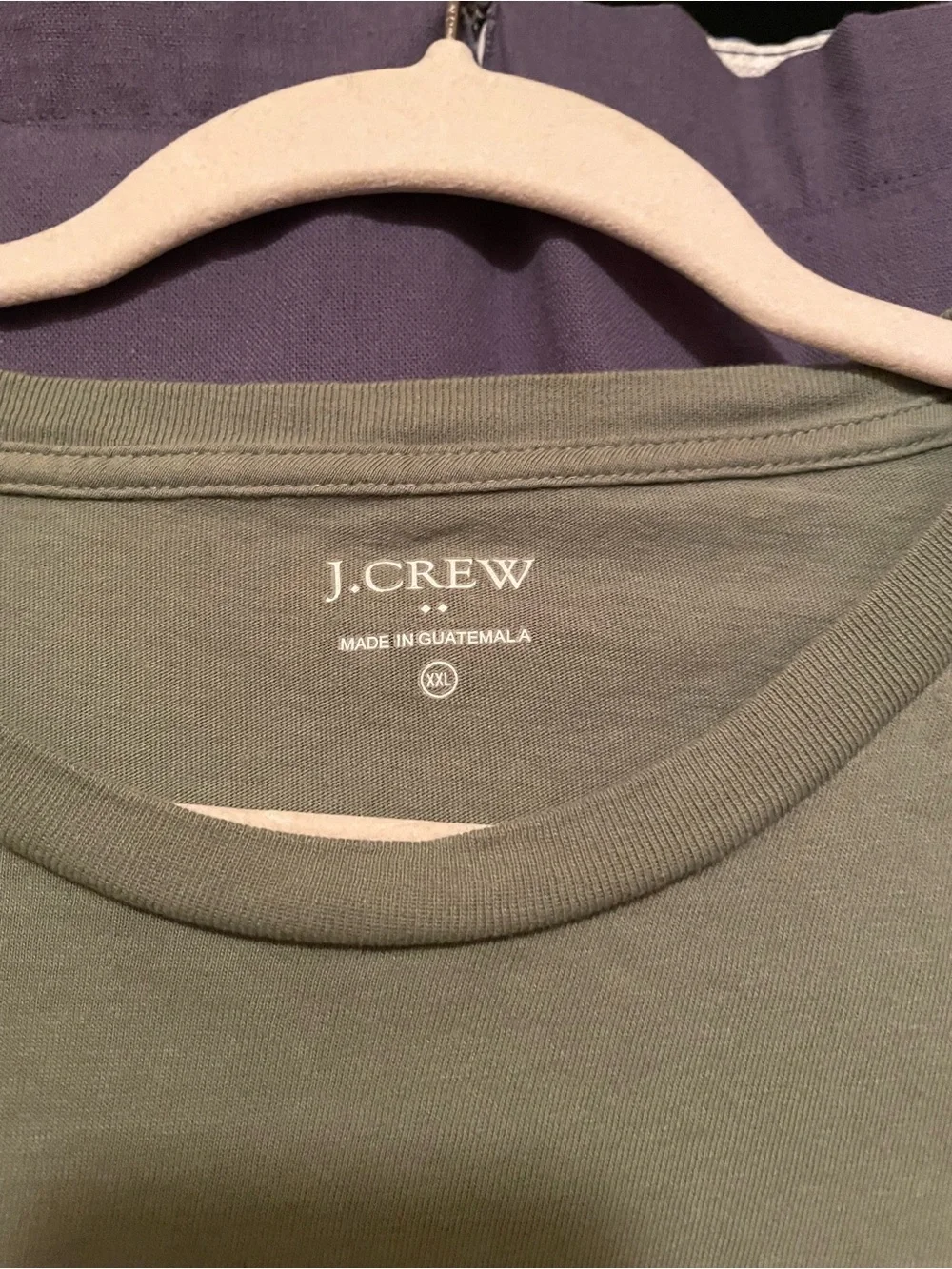 J. Crew Olive Green Dog Graphic Tee